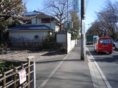 五日市街道曲がり角